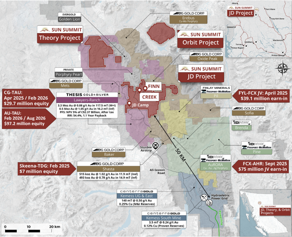 Sun Summit Area Map Aug 2026
